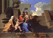 Nicolas Poussin The Saint Family on the stair oil painting reproduction